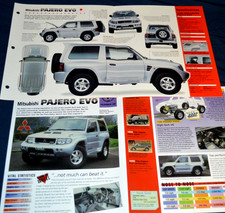 1998 Mitsubishi Pajero Evo Specs Info Original Poster Brochure 98 Evolution