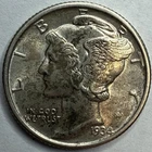 1934 Uncirculated Mercury Dime Exact Coin Imaged #MERC109