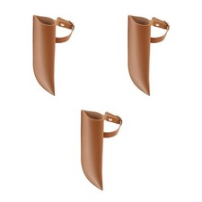 3er-Set Flaggenhalter aus PU-Leder f&uuml;r Pferdes&auml;ttel &ndash;