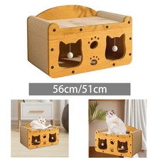 Cat Scratcher House Scratching Board Prevents Furniture Damage Playing Sturdy