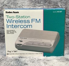 Radio Shack 43-227 FM Wireless Intercom Two Stations