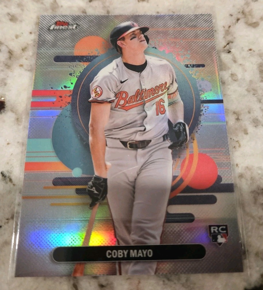 2025 Topps Finest Coby Mayo Uncommon Refractor Rookie #188 - Baltimore Orioles