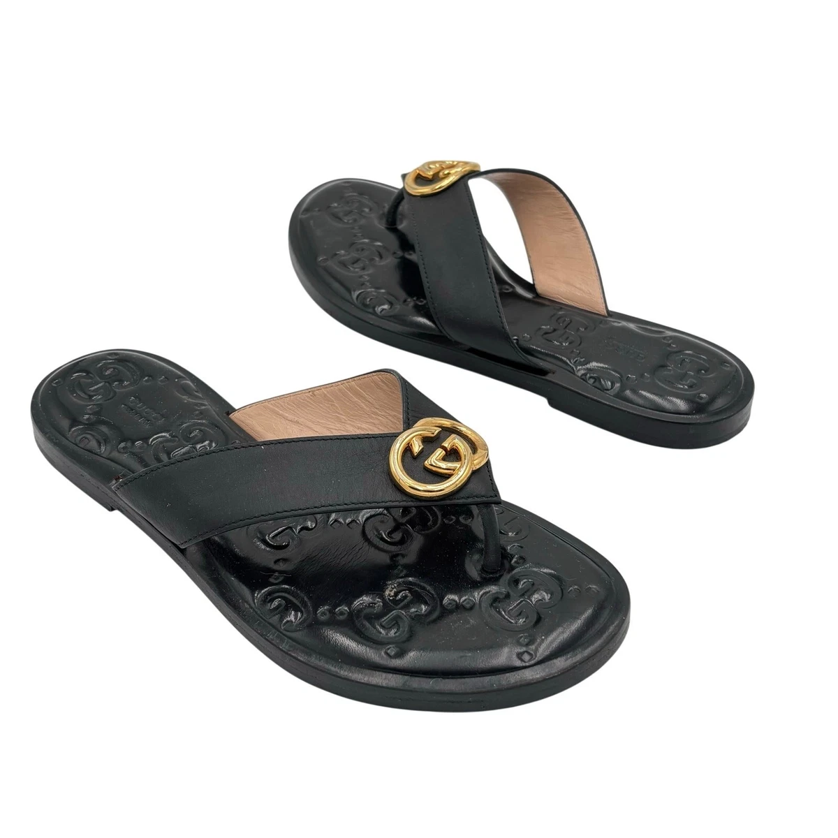 Gucci Women's Flip Flop Upper Leather Sandals for sale | eBay