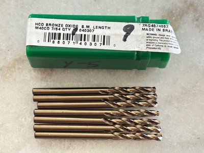 7 new PTD Precision Twist Drill M40CO 7/64'' HSCo Bronze, Screw Machine Length