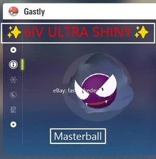 Pokemon Legends ZA ✨ 6IV Shiny Alpha Gastly✨Fast 🚀Masterball Held