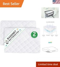 Breathable Bassinet Mattress Protector - 20" x 33" Waterproof  Machine Washable