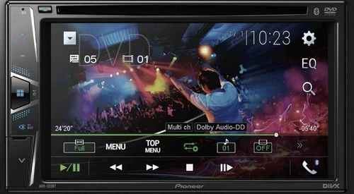 Pioneer AVH-120BT Double DIN DVD Bluetooth Stereo Receiver Touchscreen Car Audio