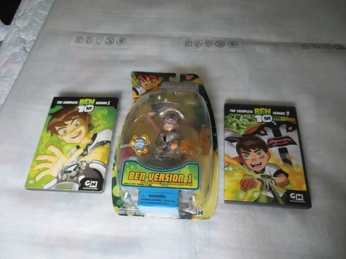 Ben 10 DNA Alien Heroes Version 1 Ben with Light Up Action plus Season 1-2 DVD'S