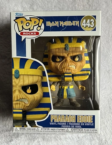 PHARAOH EDDIE IRON MAIDEN FUNKO POP 443 NEW WITH PROTECTOR 