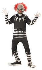 Pennywise Scary Creepy Clown Psycho IT Boys Child Costume