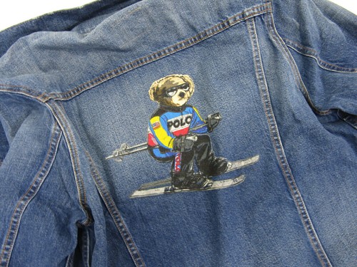 *MINOR DEFECT* Polo Ralph Lauren Polo Bear Denim Jean Jkt - Size: Large - Picture 6 of 10