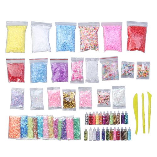 60PCS DIY Handmade Ball Granules Clay Supplies Kit Clay Beads Charms Beads - Picture 3 of 11