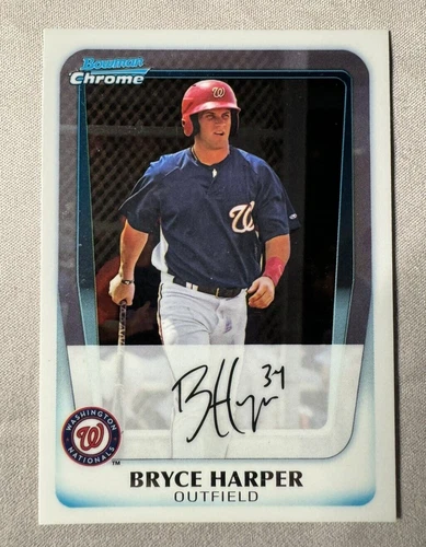 2011 Bowman Chrome Bryce Harper Prospects #BCP111 Washington Nationals