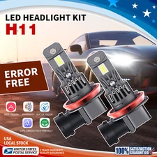 2x H11 LED Headlight Bulbs Conversion Kit High/Low Beam 6000K Bright Canbus