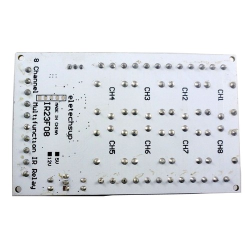 2x DC 5V 12V 8ch IR controllo infrarossi timer ritardo relè di blocco autobloccante - Foto 8 di 12