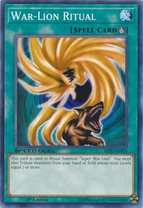 War-Lion Ritual - SBTK-EN031 - Common - 1st Edition x3 - Near Mint