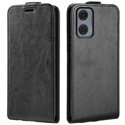 Vertical UP Down Flip Leather card slots Case For Motorola Moto G24 Power 2024 - Picture 11 of 27