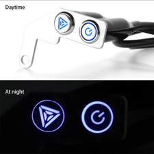 LED Motorcycle Switch ON/OFF Handlebar Mount Push Dual Button 12V Fog Headlight