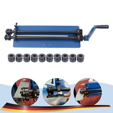 Rundbiegemaschine Sickenmaschine 460mm Manuell B&ouml;rdelmaschine mit 6 W&uuml;rfels&auml;tze