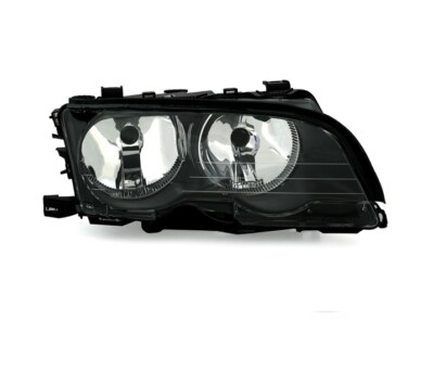 Right Headlight for BMW 3 Series E46 Saloon Touring 1998-2001 VP604R Black LHD