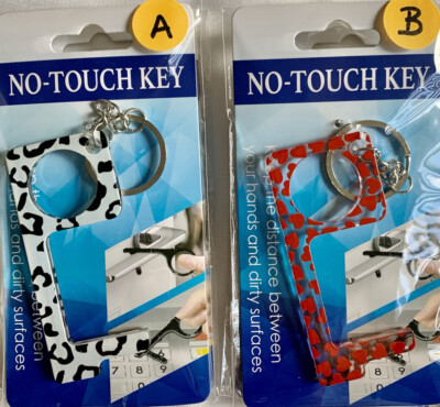 Safety Key Door Opener Handheld No Touch Key Chain Germs/Virus