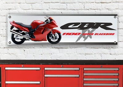 BR129B CBR1100 XX BLACKBIRD ROT GARAGE FLEXIBEL WERKSTATT FLEXIBEL BANNER SCHILD