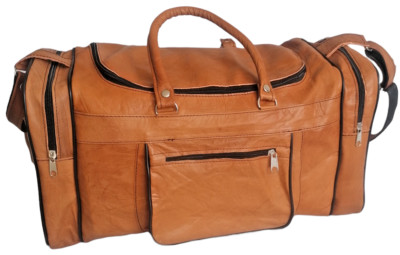Echte Leder Tasche Gym Reisetasche 45x25 Ziegenleder Flugbegleiter Duffle bag