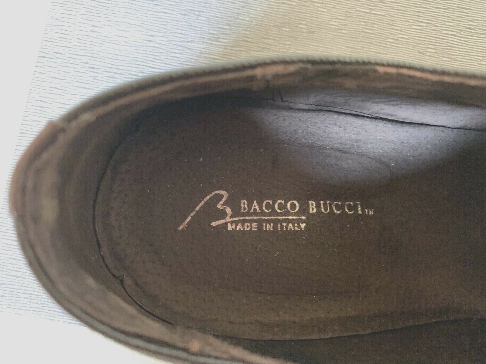 SAOLA Scarpe eleganti Oxford Bacco Bucci fatte a mano in Italia pelle punta spaccata derby marrone 9
