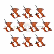 Lot of 10 Highcraft Copper Coated Steel Bell Hangers - 1/2", 3/4" or 1"