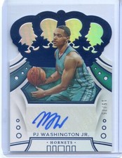 2019-20 Panini Crown Royale PJ WASHINGTON RC ROOKIE #CR-PJW DIE CUT AUTO /75