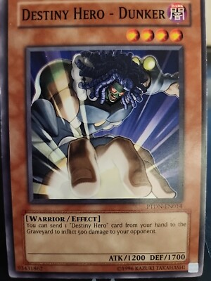 Destiny Hero - Dunker - Yugioh Dark Monster - Vintage