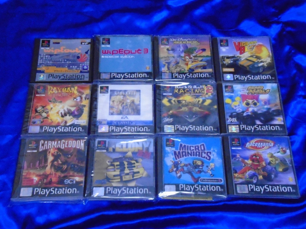 PS1 RACING GAMES Boxed With Manual - Make Your Selection PAL