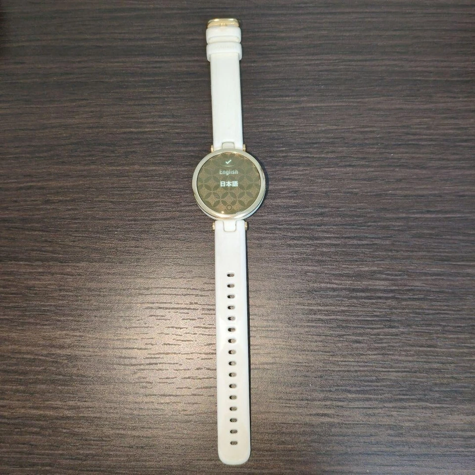 Garmin Lily Classic White Leather Light Gold Smartwatch Heart Rate Waterproof - Image 3 of 4