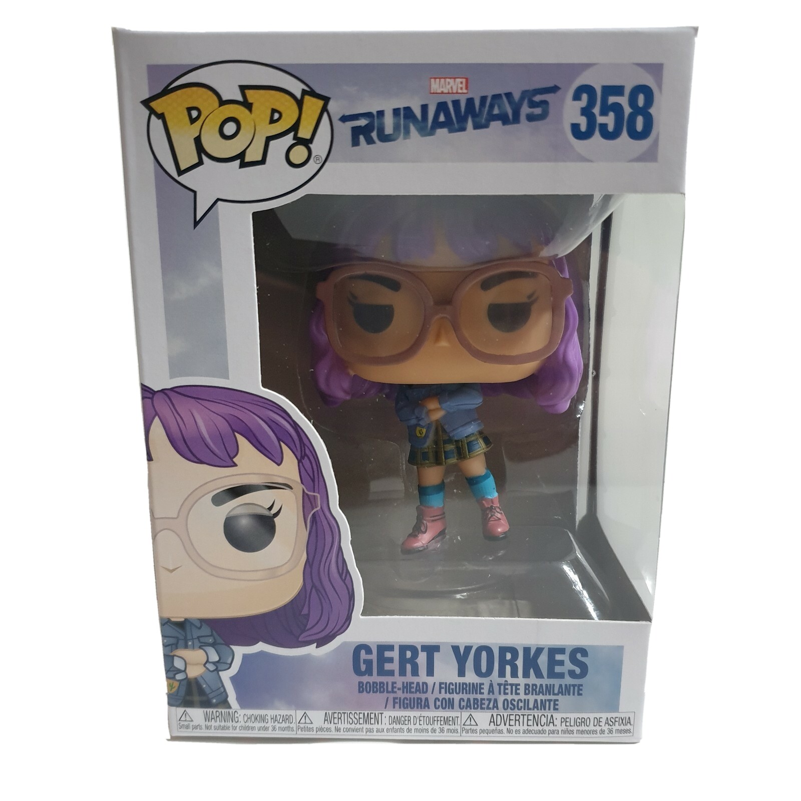 ¡Pop! Figura Marvel Runaways 358 Gert Yorkes Bobble-Head Gratis P&Amp;P Nueva En Caja