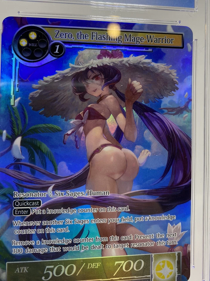 CGC 9 Zero, the Flashing Warrior Mage (Skirtless Promo) Force of Will - Image 2 of 4