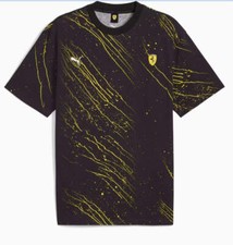 Puma Ferrari Race AOP Shield Tee Black