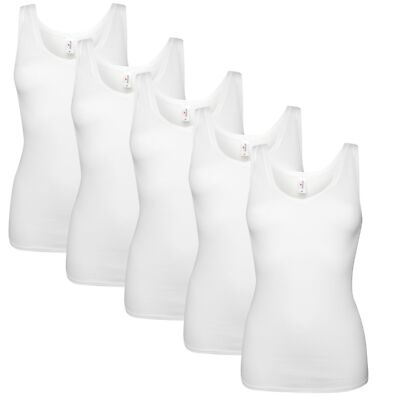 5 x SCHÖLLER Damen Unterhemden V-Ausschnitt Größe 38 40 42 44 46 48 50 52 54 
