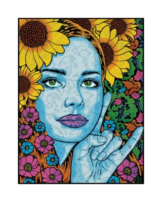 Chuck Sperry - The Bacchante Blotter Print signiert und nummeriert