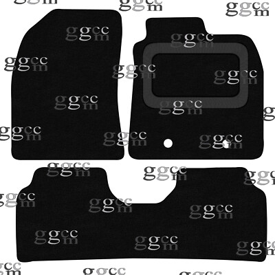 FITS TOYOTA AVENSIS 2011 ON 3-PC TAILORED BLACK CARPET FLOOR MATS FACELIFT MODEL