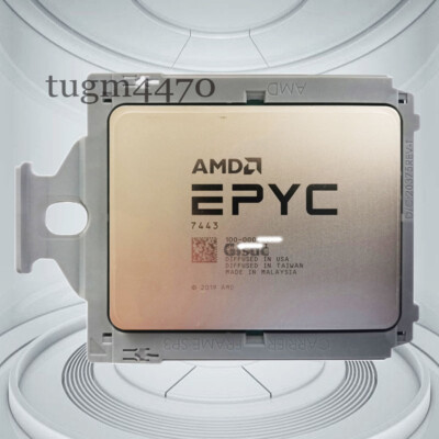 AMD Milan EPYC 7443 2.85G 24 core 48 thread 128MB 200W CPU Processor