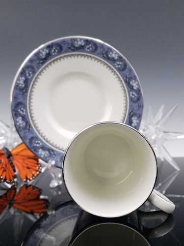 Aynsley Englisch Blau Nebel Doppel Normal Demitasse Knochen China Espresso Box Set - Bild 19 von 24