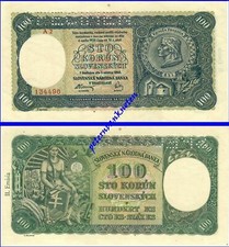 SLOWENIEN  SLOVENIA  100 Korun 1940 (AU) P 011s Specimen 61900#