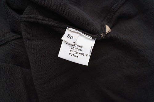 NWT CRUCIANI Solid Black Cotton Lightweight Knit V-Neck Sweater M (EU 50) - Picture 6 of 6