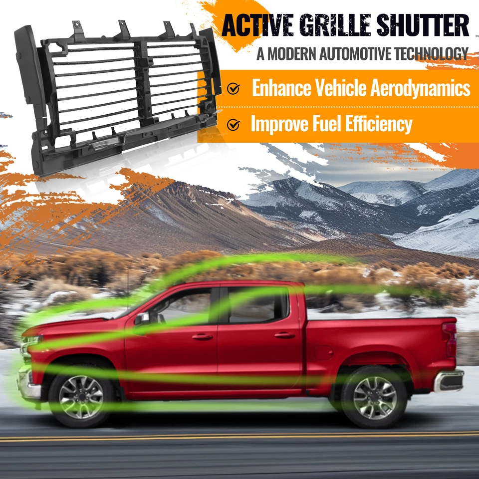 Active Radiator Grille Shutter For Chevy Silverado 1500 2019-2023 New Body Style - Image 3 of 4