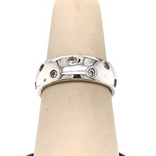 Designer SW Sterling Silver  Cubic Zirconia Size 8 Ring 11