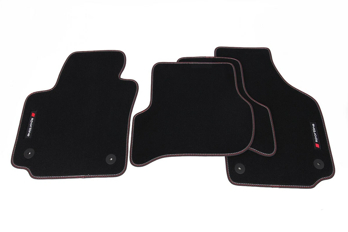 Tappetini Auto Su Misura Per SEAT ALTEA XL FREETRACK (2006-2016) In Moquette Spessa 7mm - Made In Italy - Colore Nero Con Bordi Personalizzabili