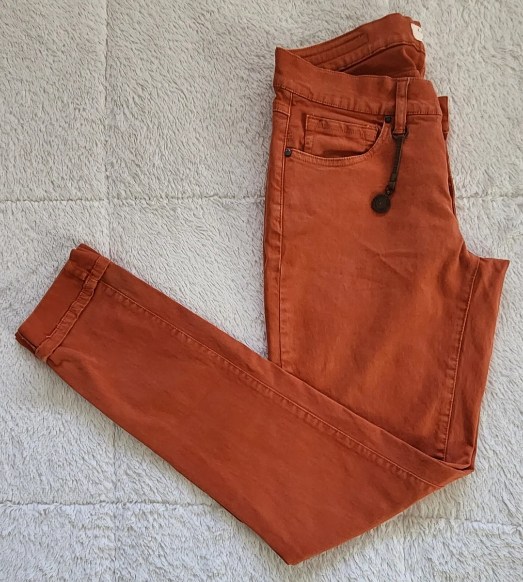ZARA Man Denimware Jeans Orange Size 30 Slim Fit Denim