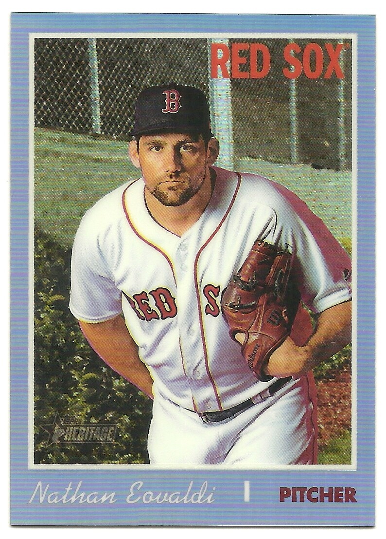 2019 Topps Heritage High NATHAN EOVALDI Chrome Purple Refractor Red Sox THC-568