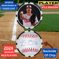 KYLE BRADISH - 2024 MLB PLAYER - POKER CHIP - **SIGNED**