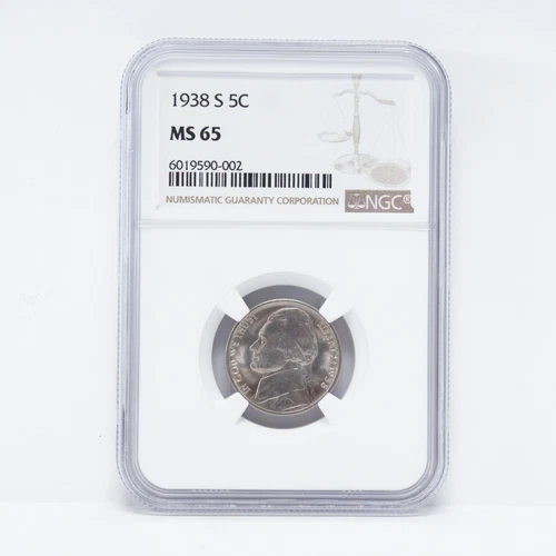 1938-S Jefferson Nickel NGC MS65 (slx5153)
